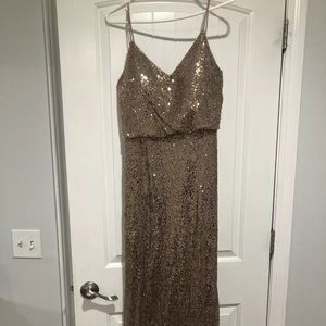 Gold Sequin Dress After Six brand